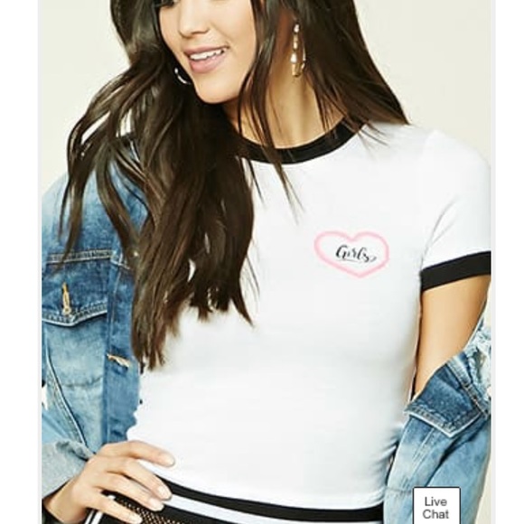 Heart Graphic Ringer Tee - Picture 1 of 1